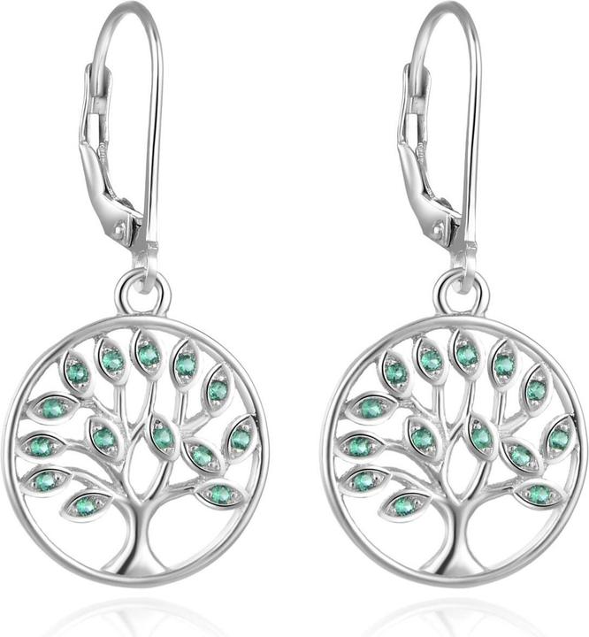 Immagine prodotto Beneto Eleganti orecchini in argento con zirconi Albero della Vita AGUC917L (L)