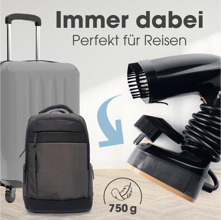 Immagine prodotto CleanMaxx Dampfbürste 2 in 1 (1600 W, 20 g/min)