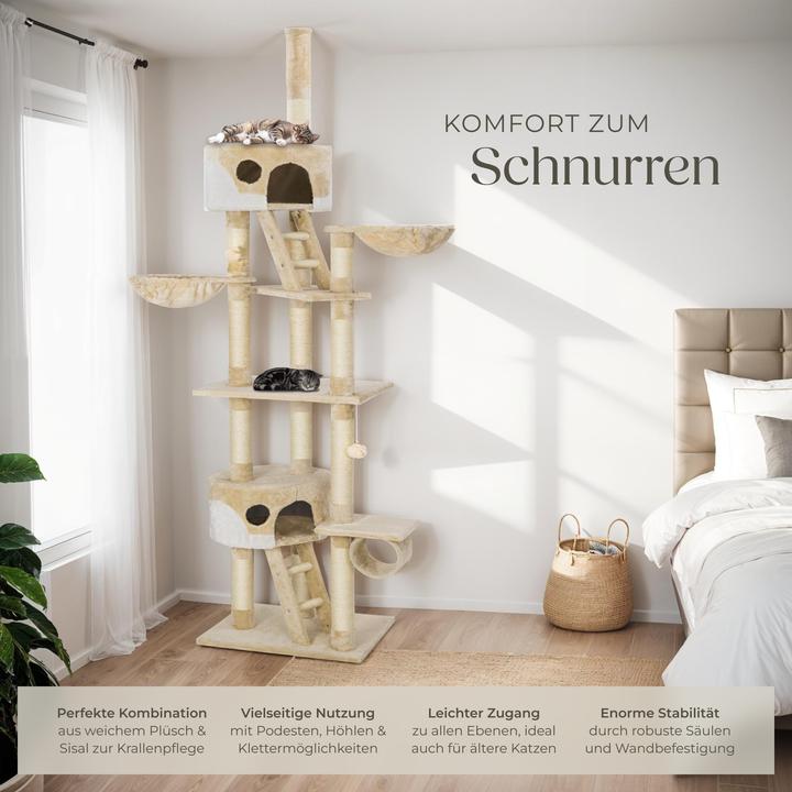 Image du produit tectake Hansi (260 cm, Beige, Blanc)