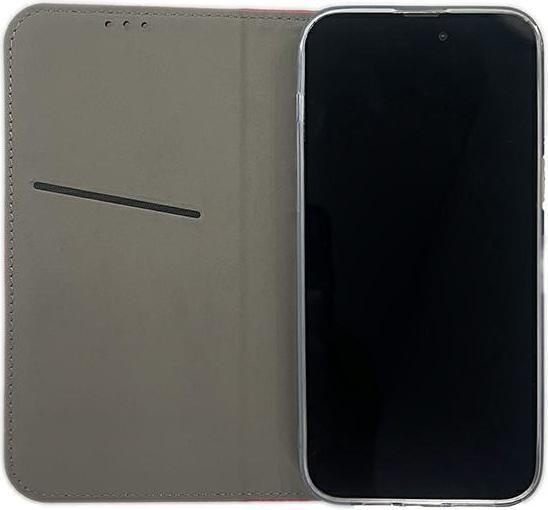 Actual product image No Name Case Smart Magnet book Honor Magic 6 Pro czerwony/red (Honor Magic6 Pro)