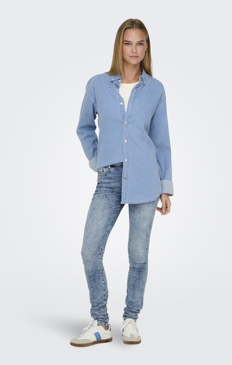 Actual product image Only Onlblush Mid Sk Ank Db Dnm Tai (32)
