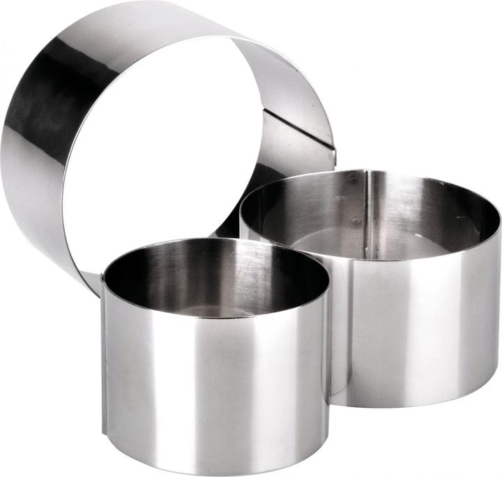 Image du produit Ibili Servierringe Edelstahl Aro 8 x 6 cm Perfekt zum Formen von Desserts oder zum Servieren