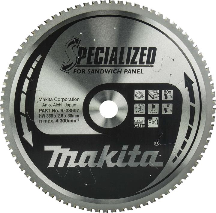 Makita SPECIALIZED zaagblad 355x30x80Z