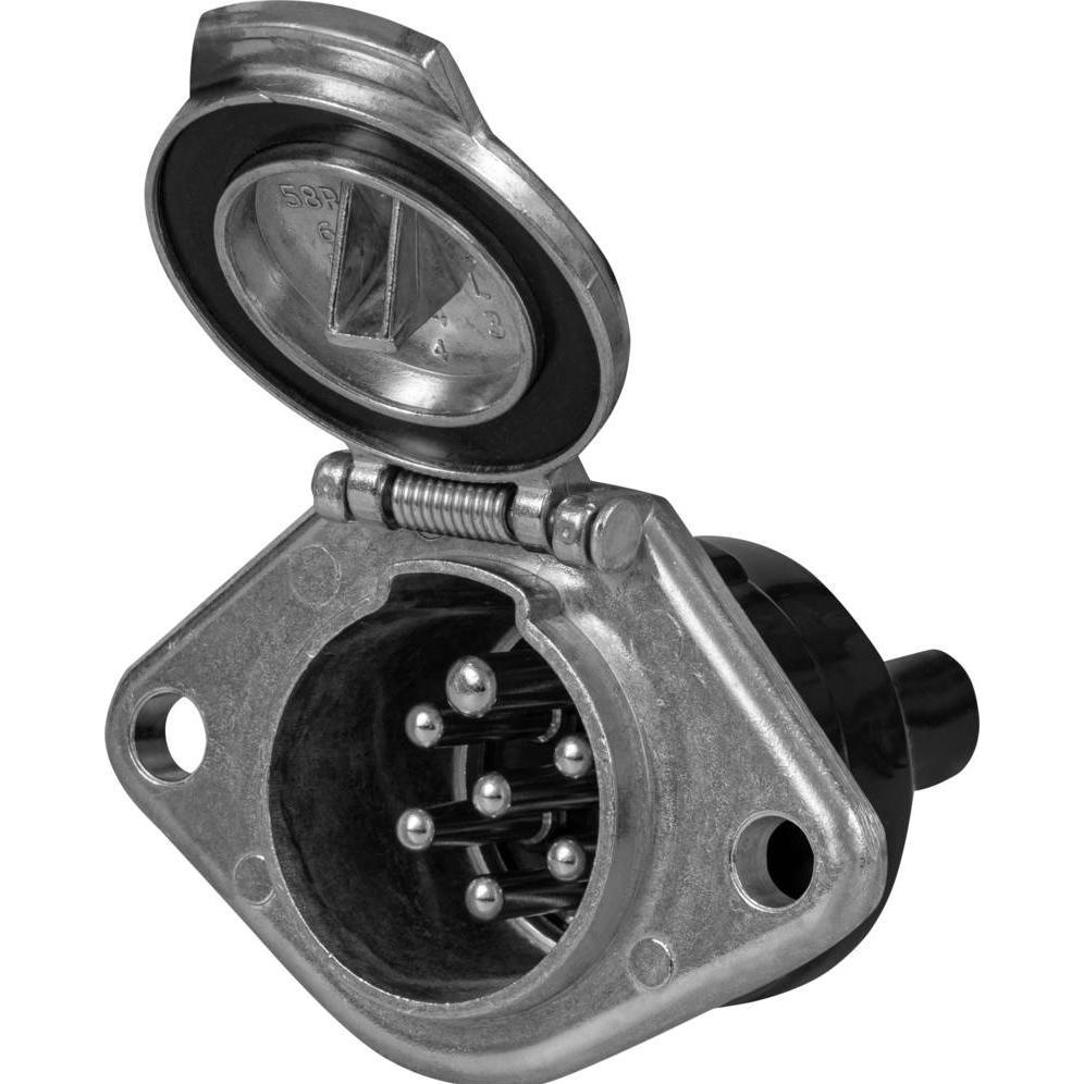 SecoRüt, Attrezzatura per garage, ES024 Anhänger-Steckdose (offene Kabelenden - Anhänger-Steckdose 7polig