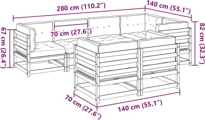 Produktbild vidaXL Rylee