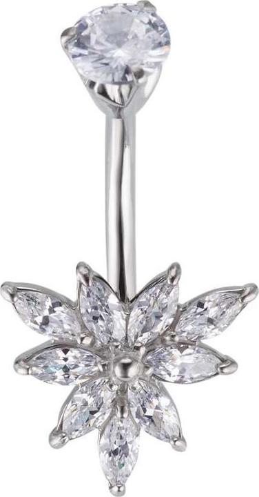 Image du produit Bijouteria Piercing nombril (Zircone, Acier chirurgical 316L)
