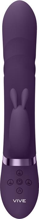Actual product image Shots Vibrating and Rotating Wiggle G-Spot Rabbit - Pink