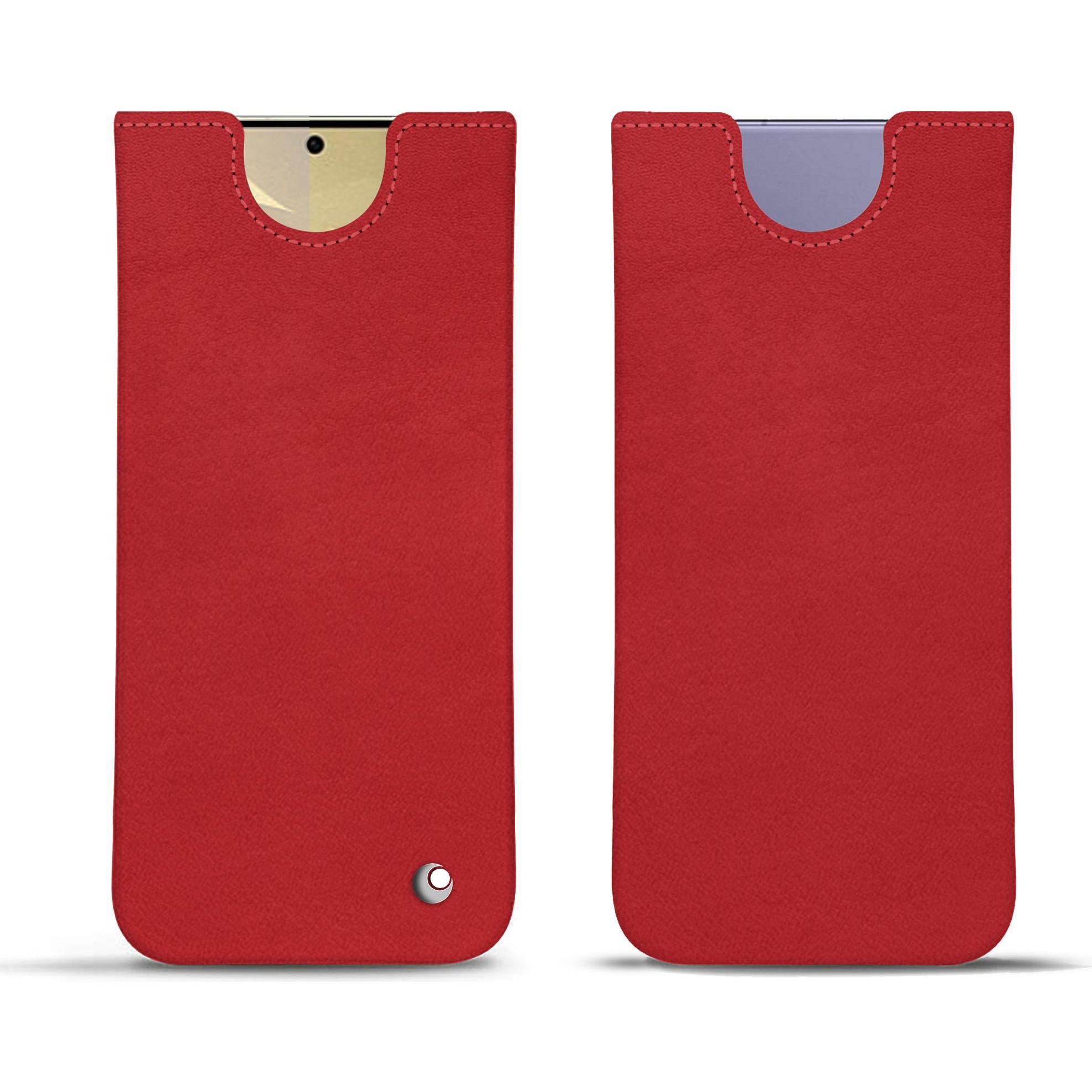 Noreve Lederschutzhülle (Samsung Galaxy S24+), Smartphone Hülle, Rot