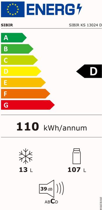 Energie-Label Sibir KS 13024 E (120 l)