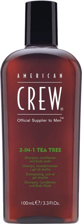 Produktbild American Crew 3In1 Tea Tree 8.45Oz/250 ml (250 ml, Flüssiges Shampoo)