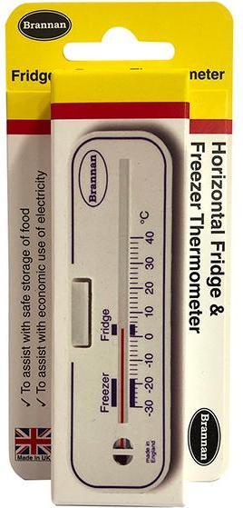 Brannan Horizontal Fridge Freezer Thermometer