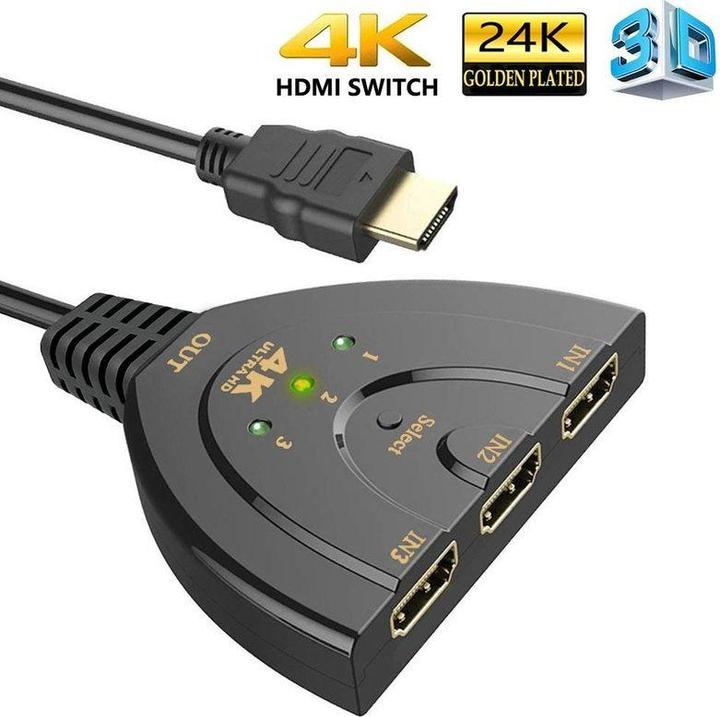 Produktbild Hermex Switch 3in1 HDMI 4K 60Hz Wandler Konverter Verteiler