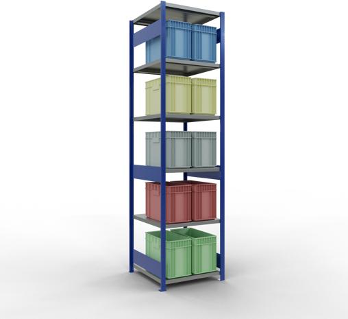 Actual product image Schulte Lagertechnik MULTIplus250 basic racking system with length ledgers