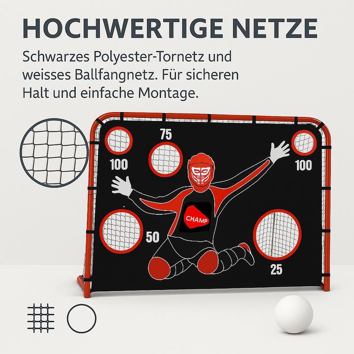 Produktbild Hudora Unihockeytor mit Torwand