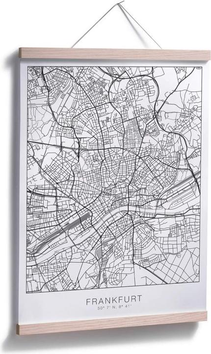 Immagine prodotto Trenddeko Mappa della città di Francoforte (50 x 60 cm)