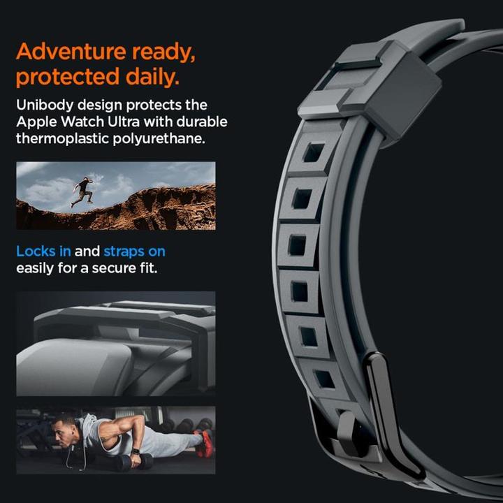 Immagine prodotto Spigen Appl Watch Ultr 2/1 RugArmProDkGr