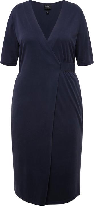 Actual product image Ulla Popken Wrap Look Short Sleeve Dress (60)