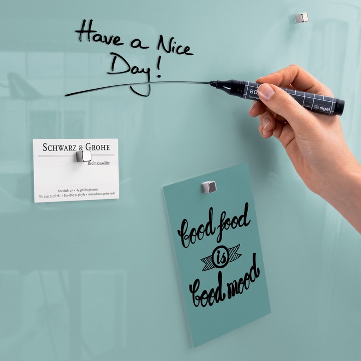 Actual product image Sigel Glass Magnet Board Artverum (Magnet board, 12 x 78 cm)