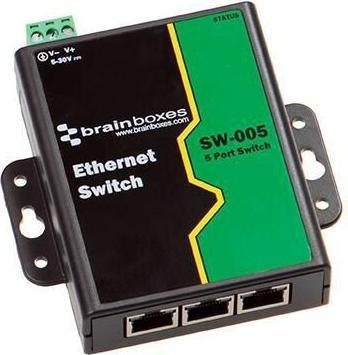 Brainboxes Ethernet Switch 5 ports (5 Ports)