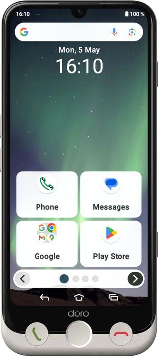Actual product image Doro Aurora A30 (128 GB, Graphite grey, 6.10", Dual SIM, 4G)