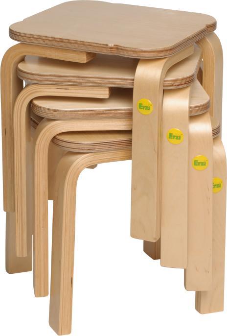 Produktbild Erzi Holzhocker, Natur, 27 x 27 x 30 cm 27 cm, Holz, 1,76 kg 27 cm