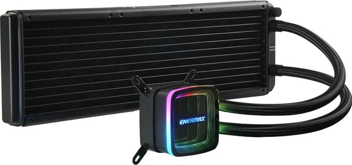 Actual product image Enermax AQUAFUSION ADV ARGB 360 AIO CPU water cooling Intel LGA1700 AM5 Ready 350W+ TDP 3x 120mm PW