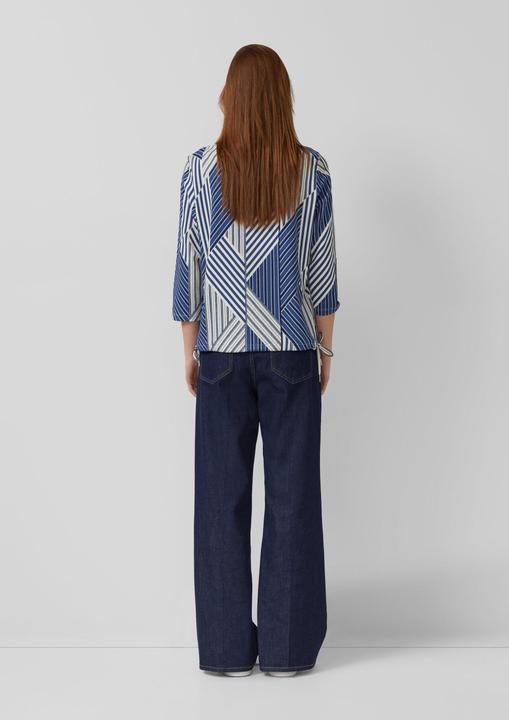 Produktbild s.Oliver T-Shirt Strukturierte Bluse mit U-Boot-Ausschnitt (44)