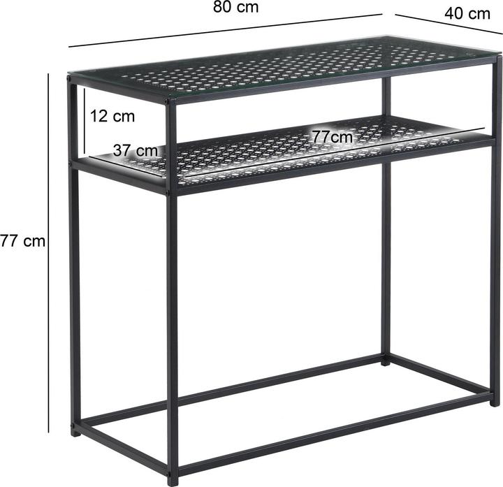 Actual product image Wohnling Glas (80 x 40 x 77 cm)