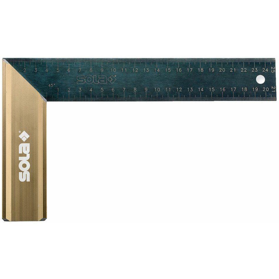 Thumbnail - Sola Messwerkzeuge, Wasserwaage, 142.274.038,5 cm SRG 1.016 cm Carpenter, quadratisch, Blau/Braun (1.60 cm)