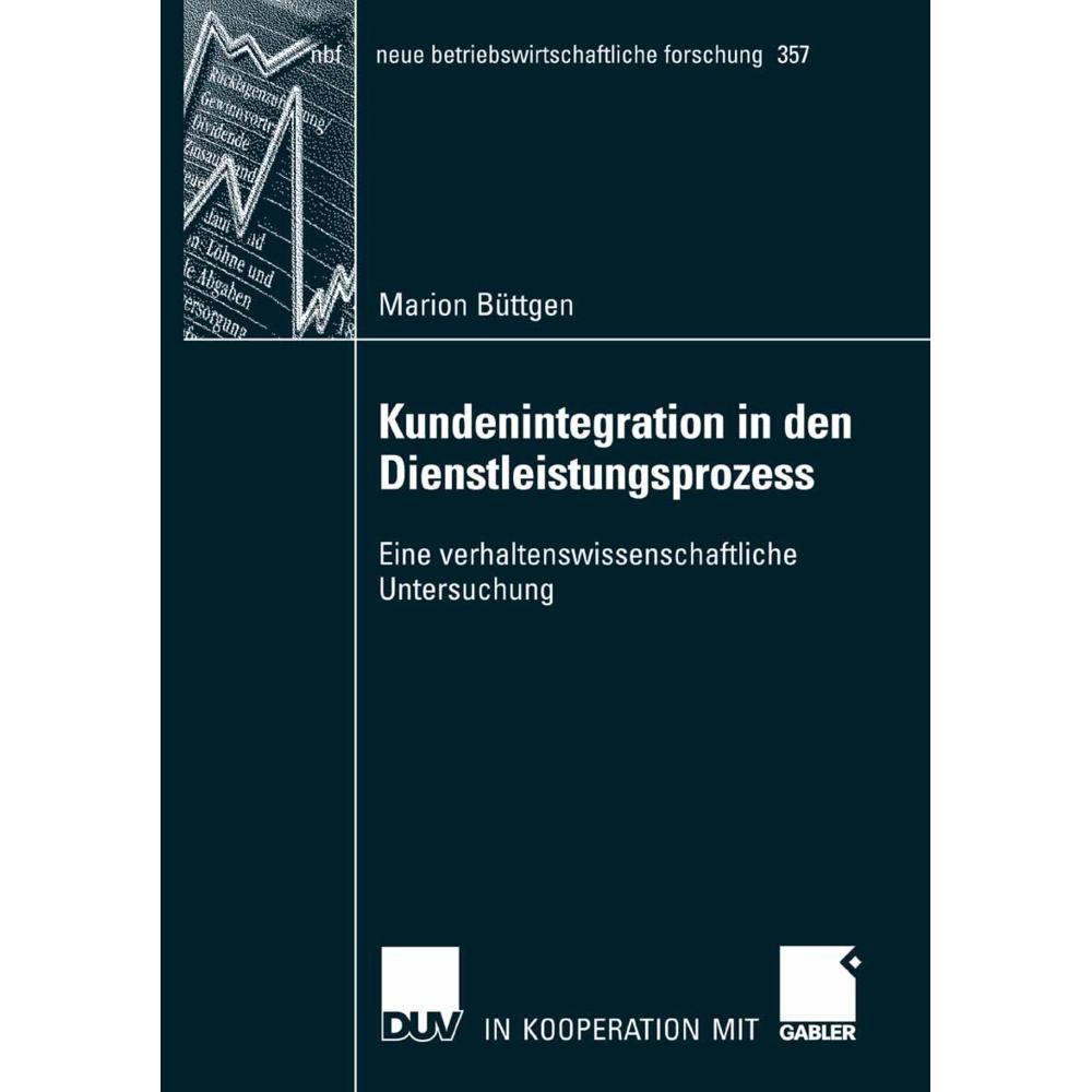 Kundenintegration in den Dienstleistungsprozess, Fachbücher