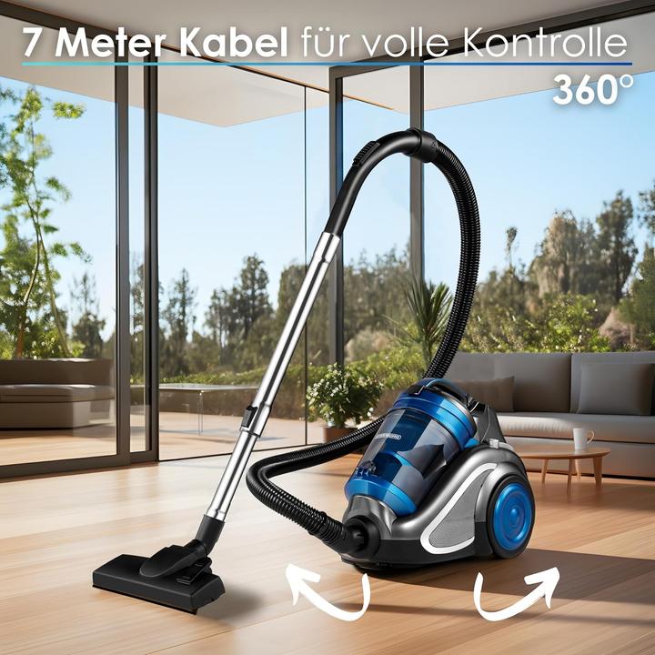 Produktbild Steinborg Beutelloser Staubsauger ZX-7000 mit HEPA-Filter und Zubehör