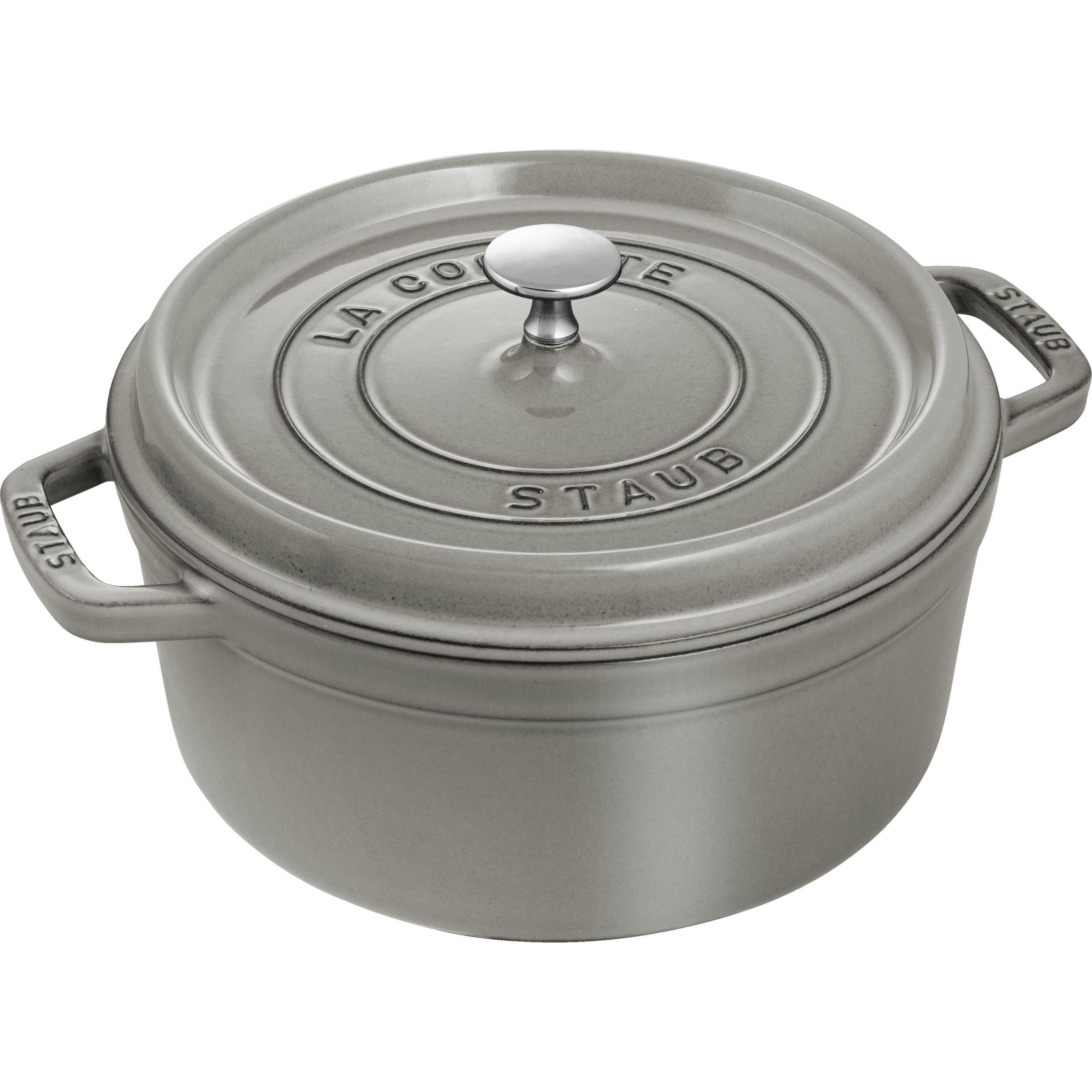 Staub Cocotte, Pfanne + Kochtopf, Grau