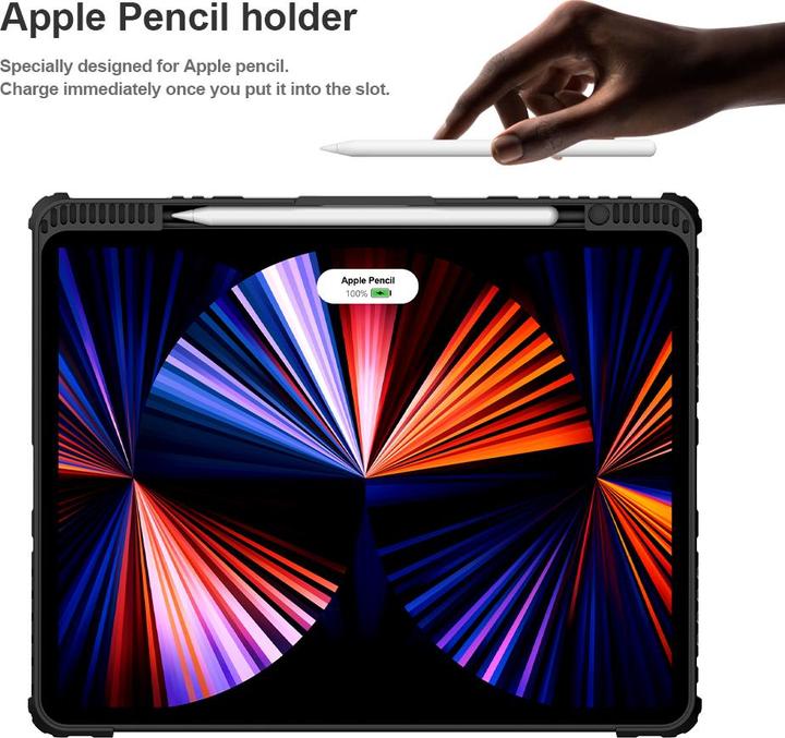 Immagine prodotto NoName Nillkin Custodia con Tastiera Combo Paraurti per iPad Pro 12.9 2020/2021/2022 Nero (Apple iPad Pro 12.9 2020, Apple iPad Pro 12.9 2021, Apple iPad Pro 12.9 2022)