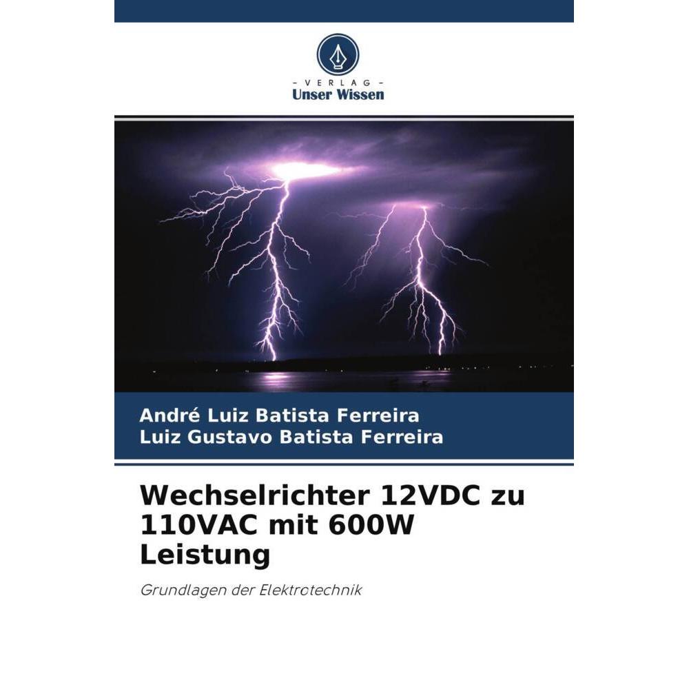 Unser Wissen, Spannungswandler, Wechselrichter 12VDC zu 110VAC mit 600W Leistung