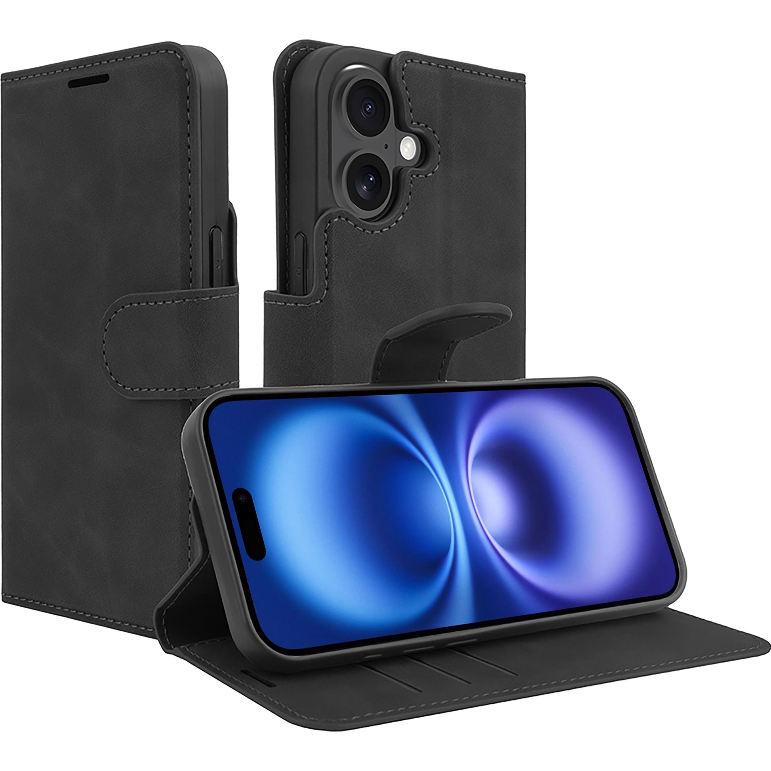 Cazy Premium-Geldbörsen-Etui, Magnetisches Geldbörsen-Etui, Kartenfächer, Ständer (Apple iPhone 16), Smartphone Hülle, S...