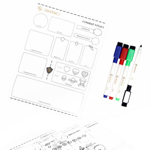 Produktbild Enhance Tabletop Acrylic Character Sheets Clear (Kunststoff)