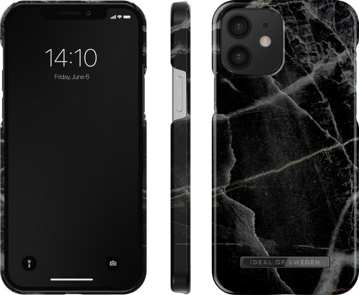 Actual product image iDeal Of Sweden Designer Hard Cover Black Thunder Marble (Apple iPhone 12, Realme 12 Pro+)