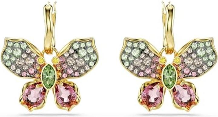 Actual product image Swarovski Idyllia Drop Ohrhänger Verschiedene Schliffe Pavé Schmetterling Mehrfarbig (Swarovski Metal)