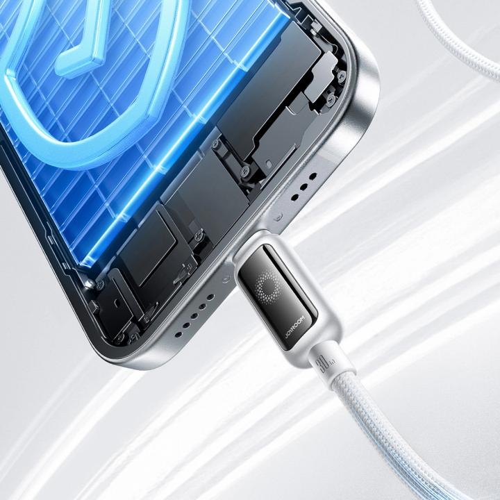 Image du produit Joyroom USB-C to Lightning Fast Charging Cable 30W, 1.2m - White (1.20 m, 30 W)