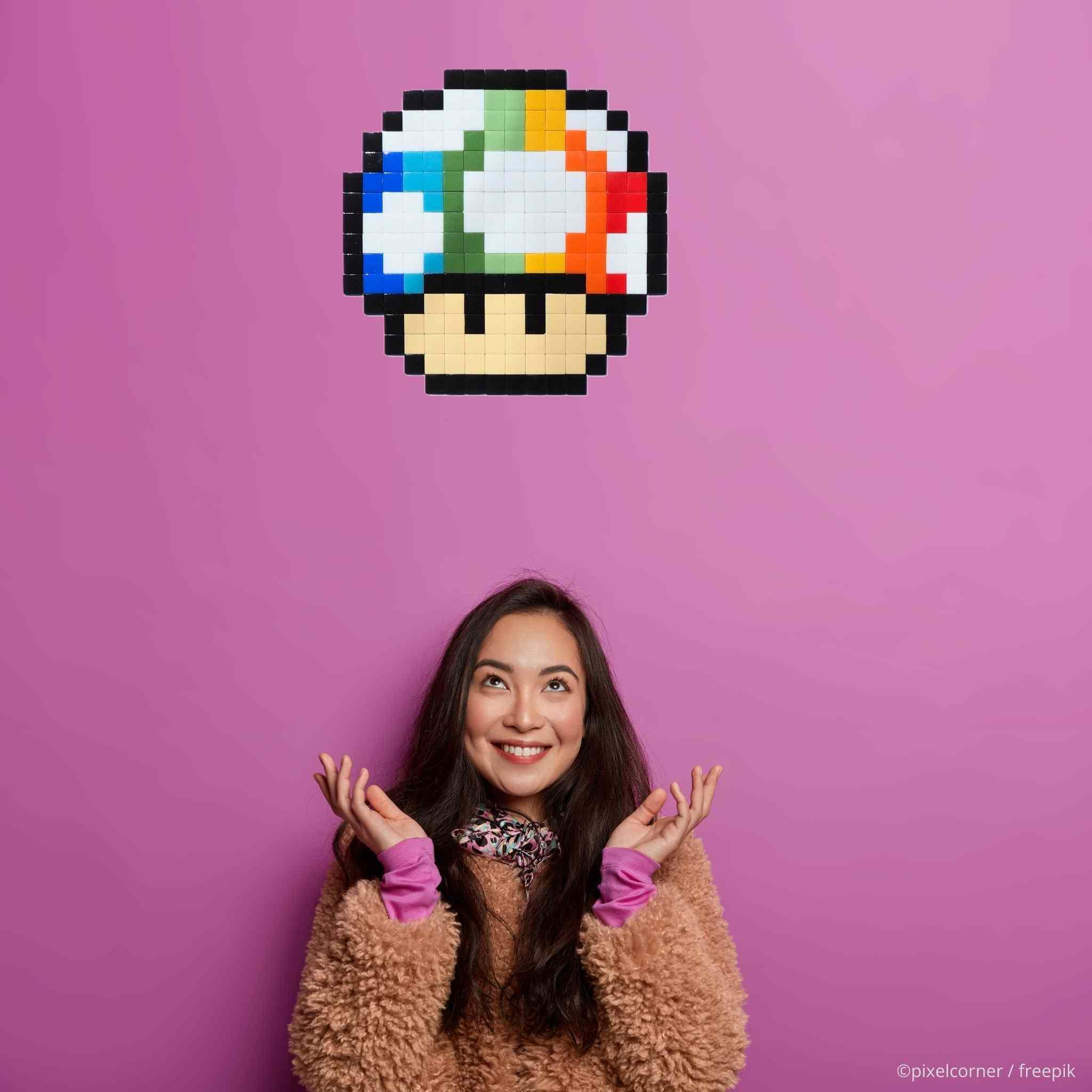 Thumbnail - Pixel Corner dekorationsset rainbow - pixel art
