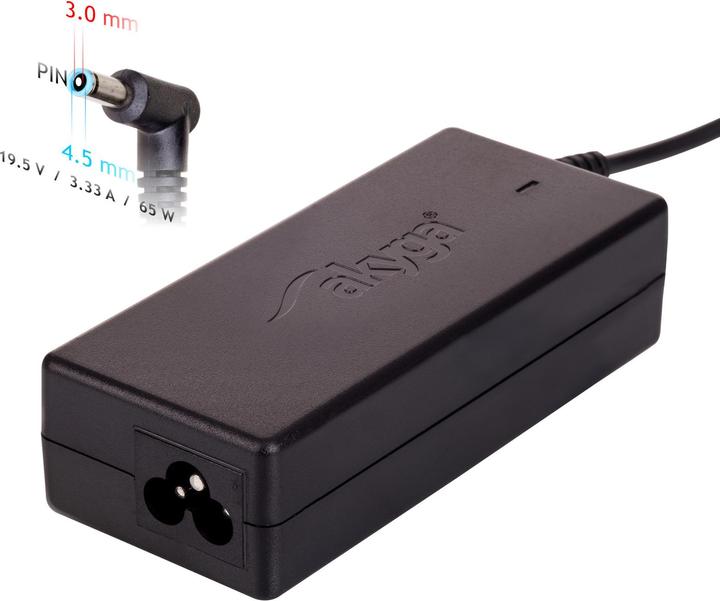 Actual product image Akyga AK-ND-58 - Notebook - Indoor - 100-250 V - 55 +/- 5 Hz - 65 W - 19.5 V (65 W)