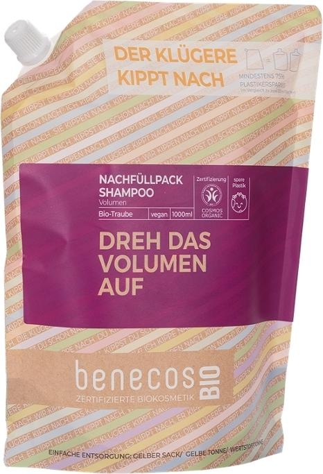 Benecos NF Shampoo Traube - Dreh das Volumen auf (1000 ml, Flüssiges Shampoo)