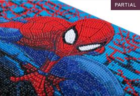 Actual product image Craft Buddy Spiderman, picture 22x40cm Crystal Art canvas