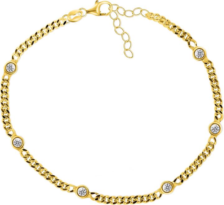 Immagine prodotto Brilio Argento - Bracciale moderno placcato oro con zirconi BRC44Y