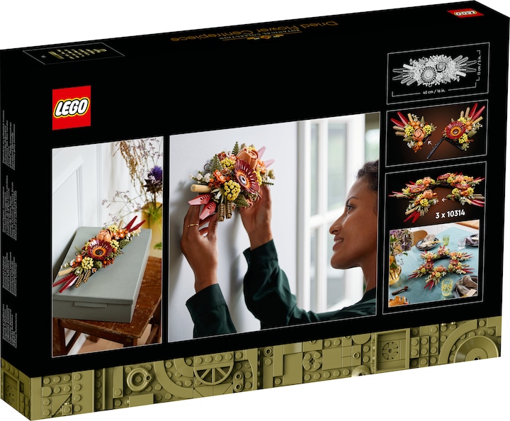 Actual product image LEGO Dried flower arrangement (10314, LEGO Icons, LEGO Botanical)