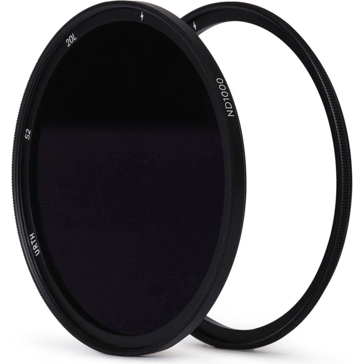 Urth Kit essenziale magnetico da 52 mm (Plus+) (UV+CPL+ND8+ND1000) (52 mm, Filtri grigi), Filtro fotografico, Nero