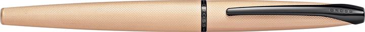 Actual product image Cross Fountain Pen ATX Rose Gold with etched diamond pattern, Fine Nib (Rose gold, 1 x)