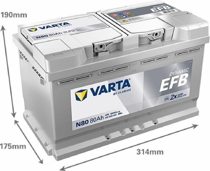 Produktbild Varta Akumulator (12 V, 80 Ah, 800 A)