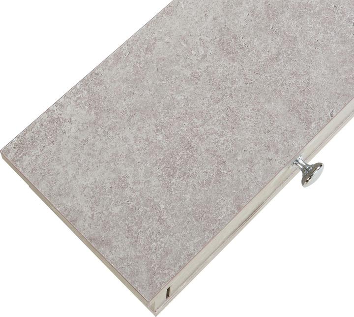 Actual product image En.Casa Wandregal Geeste 60x15x10 cm mit 2 Schubladen Betonoptik, hell (60 x 15 x 10 cm)