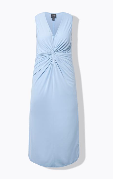 Produktbild Ulla Popken Jersey-Maxikleid, ärmellos, Drapierung (48)